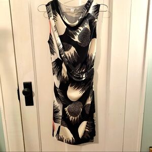 DVF graphic print silk dress size 4